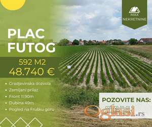 Plac sa gradjevinskom dozvolom u Futogu!